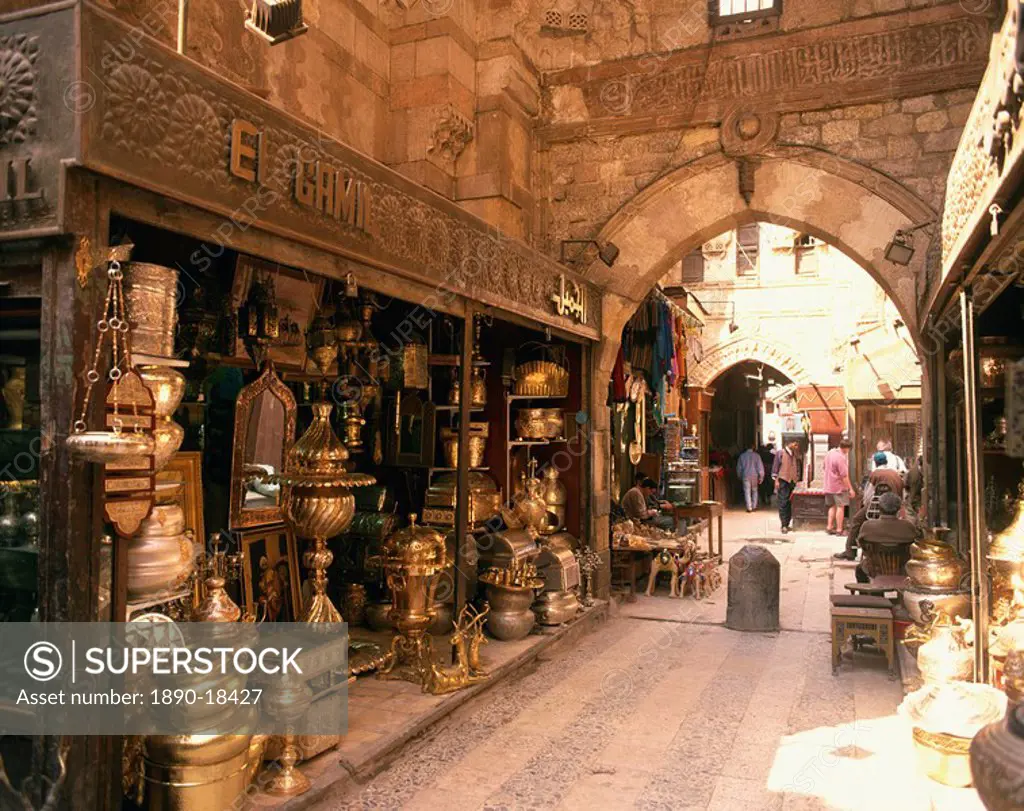 Khan_el_Khalili Bazaar, Cario, Egypt, North Africa, Africa