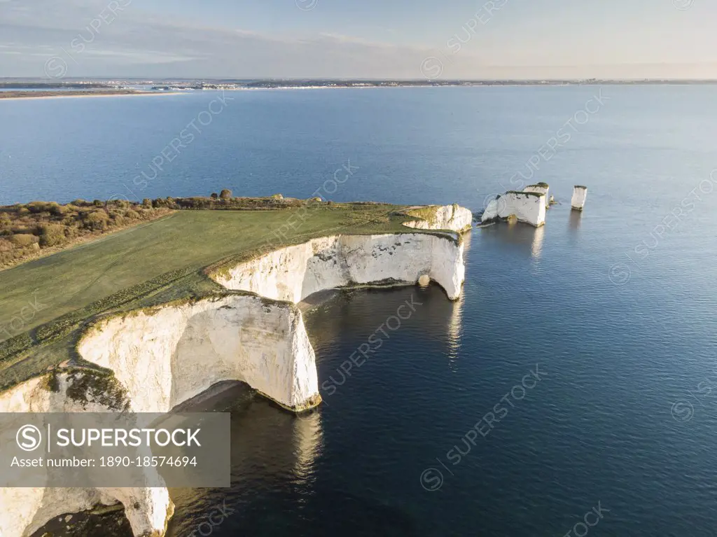 Old Harry Rocks, Jurassic Coast, UNESCO World Heritage Site, Dorset, England, United Kingdom, Europe