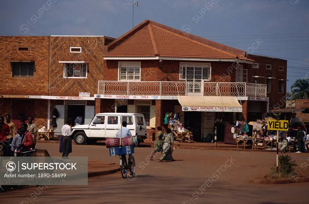 Street scene, Jinja, Uganda, East Africa, Africa