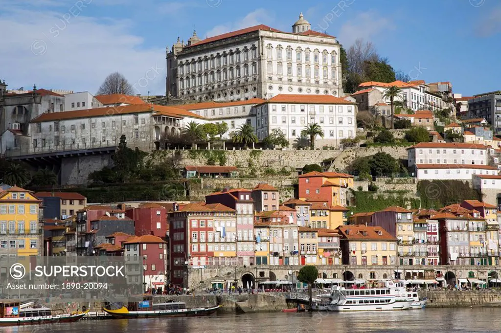 Cais de Ribeira waterfront, Ribeira, Oporto, Portugal, Europe