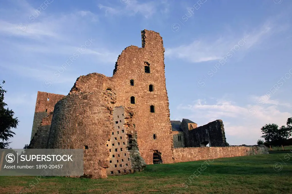 Oxwich Castle, Gower Pensinsula, West Glamorgan, Wales, United Kingdom, Europe