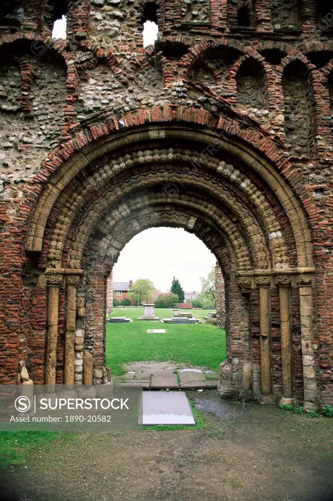 St. Botolph´s Priory dating from Norman times, Colchester, Essex, England, United Kingdom, Europe