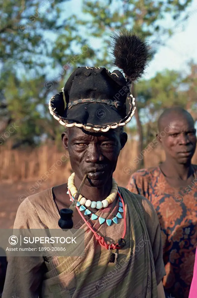 Dinka man near Cubit, Sudan, Africa