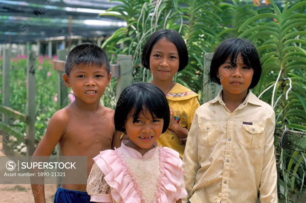 Local children, Phuket, Thailand, Southeast Asia, Asia