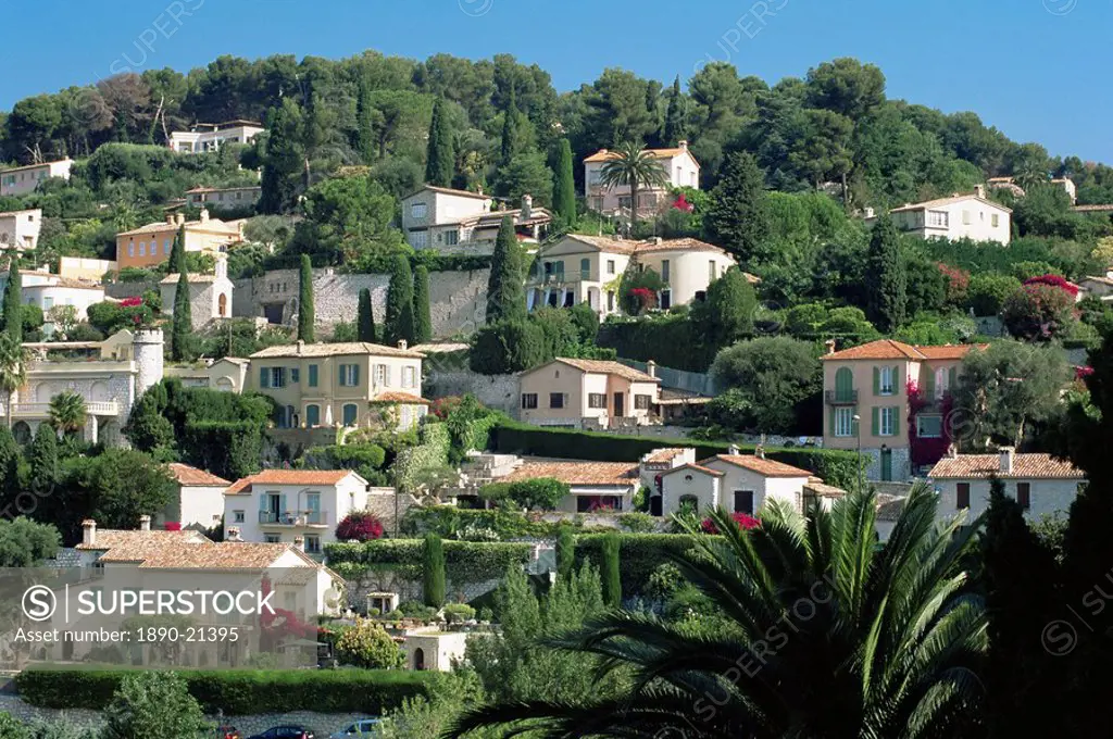 Prestigious hillside residences, St. Paul de Vence, Alpes_Maritimes, Provence, France, Europe