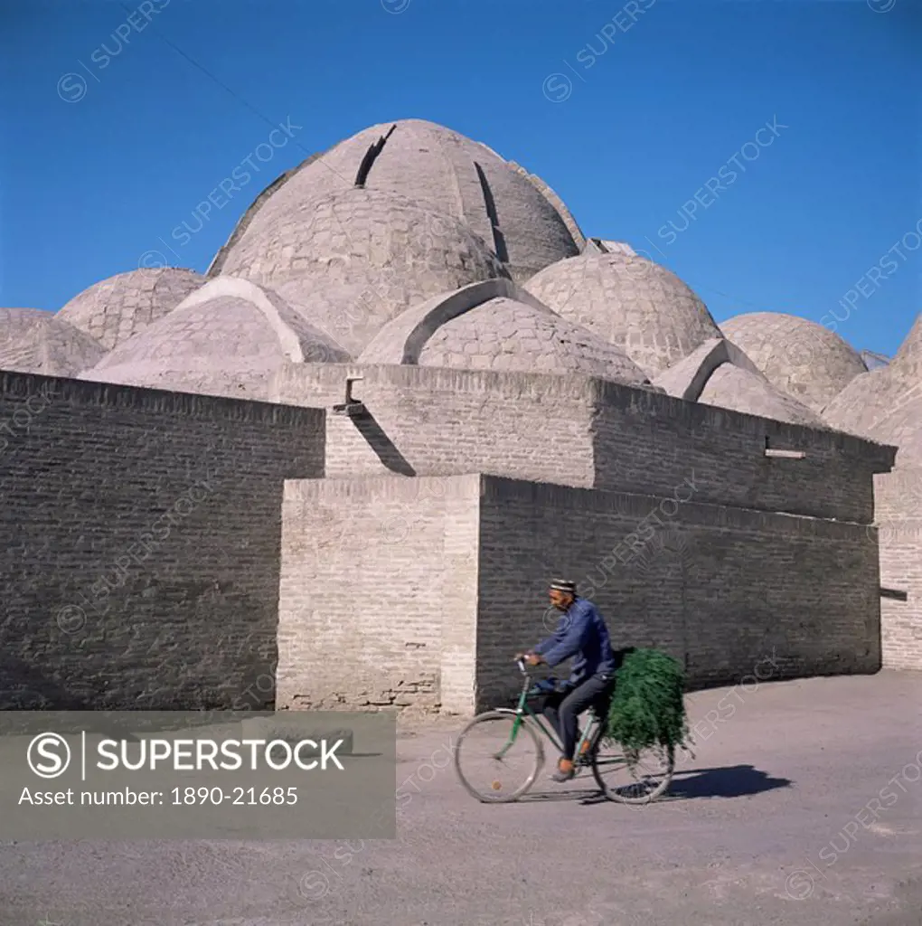 Trading dome, Jewellers´ Cupola, dating form the 15th century, Bukhara, Uzbekistan, C.I.S., Central Asia, Asia