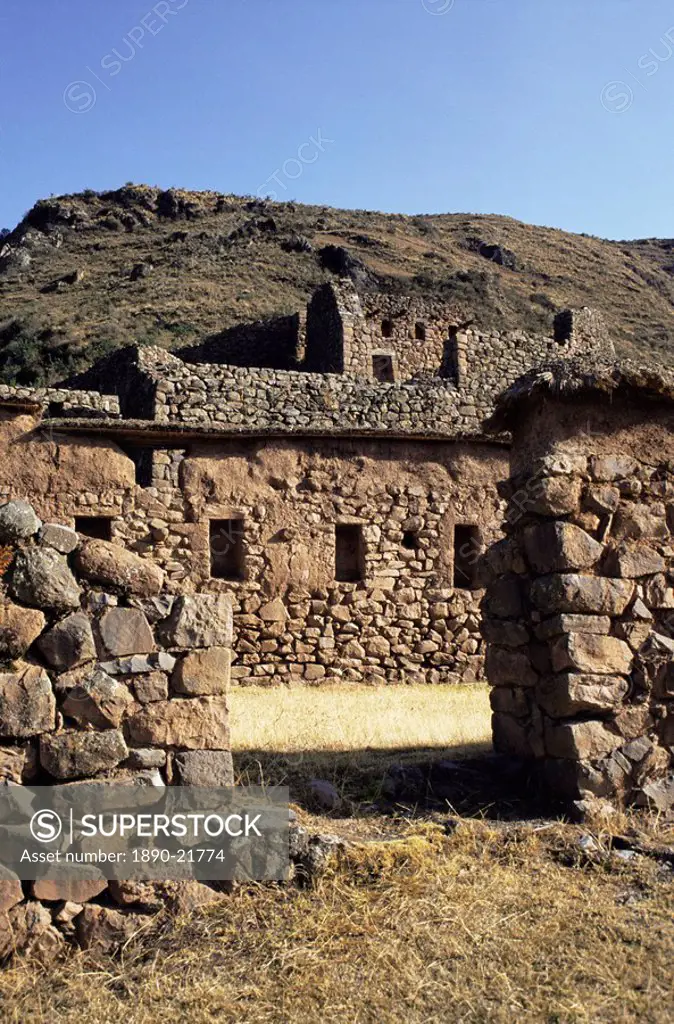 Seven Huts area, Qanchisaracay, Inca site in the Urubamba Valley, Peru, South America