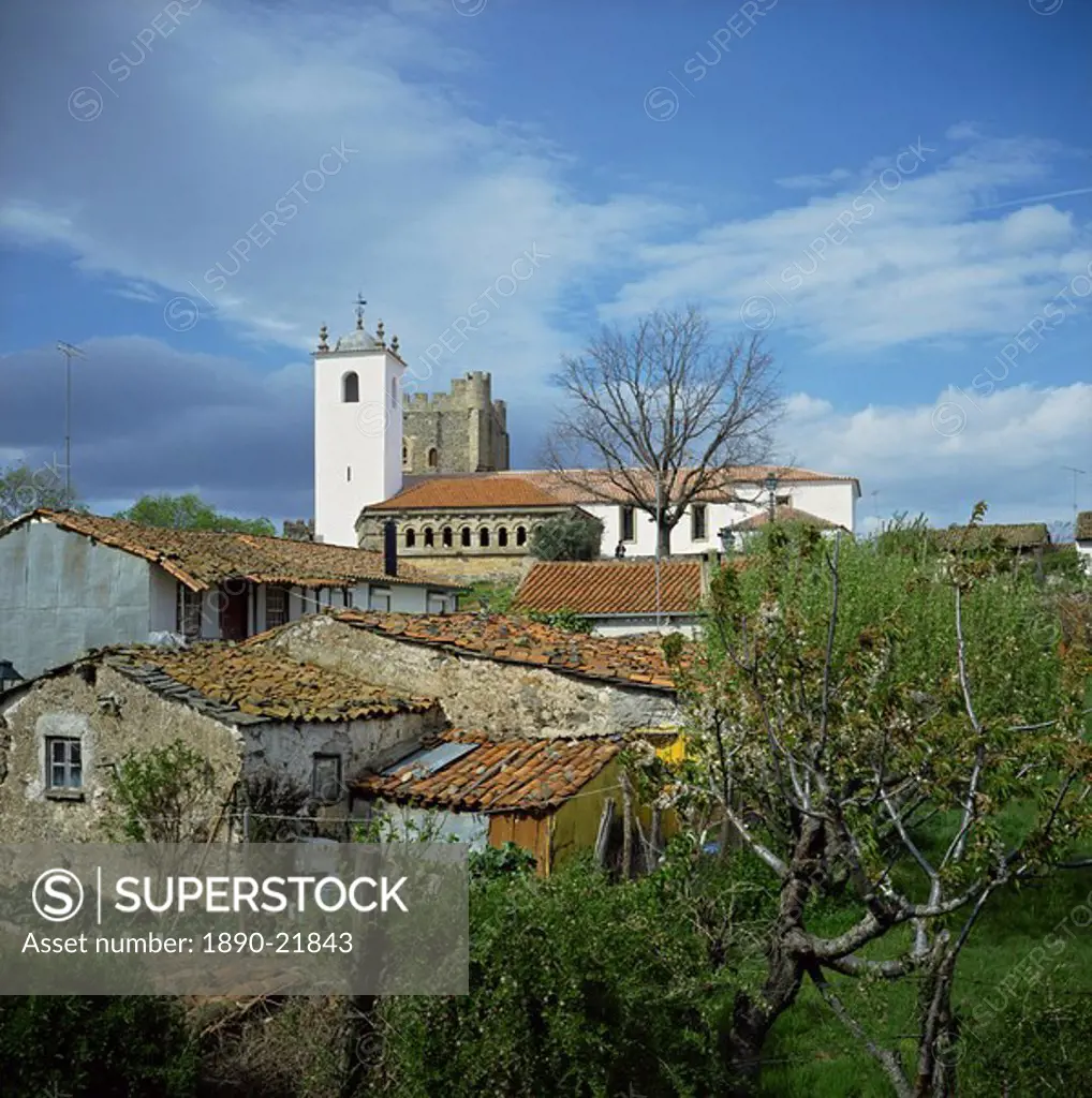 Santa Maria and the 13th century Council, Torre da Menagem, Citadela, Braganca, Tras_os_Montes, Portugal, Europe