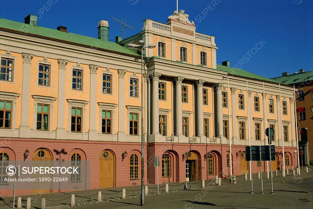 Government building in Gustav Adolfs Square in the Norrmalm District of Stockholm, Sweden, Scandinavia, Europe