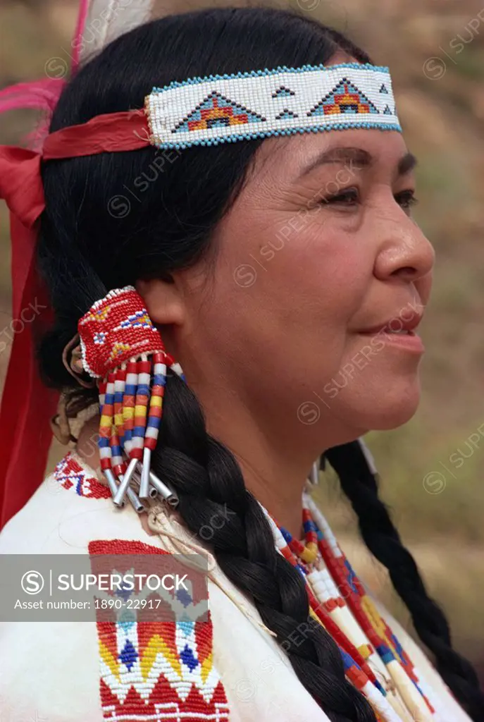 Wife of Kiowa Indian chief, Gallup, New Mexico, United States of America, North America