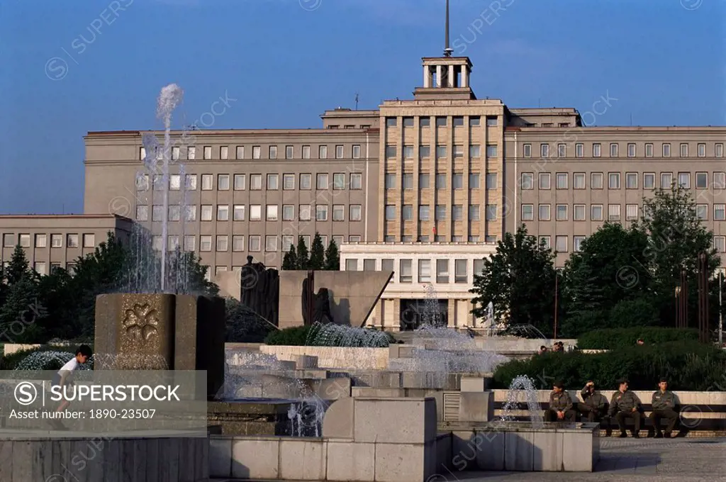 Soviet concrete architecture, Air Force University, Presov, Slovakia, Europe