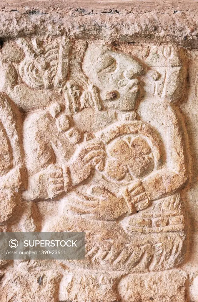 Detail, Structure 9N_82, Copan, UNESCO World Heritage Site, Honduras, Central America
