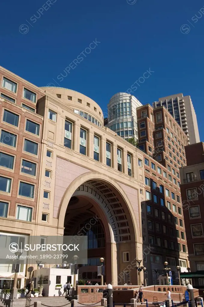 Rowes Wharf by the Waterfront, Boston, Massachusetts, New England, United States of America, North America
