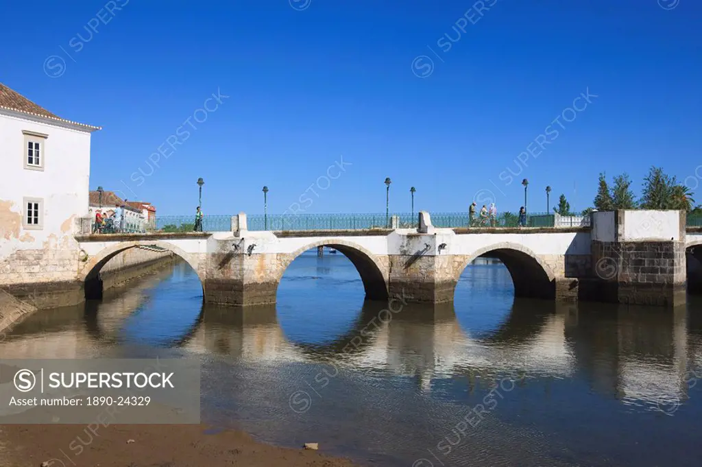Ponta Romana Roman Bridge, Tavira, Algarve, Portugal, Europe