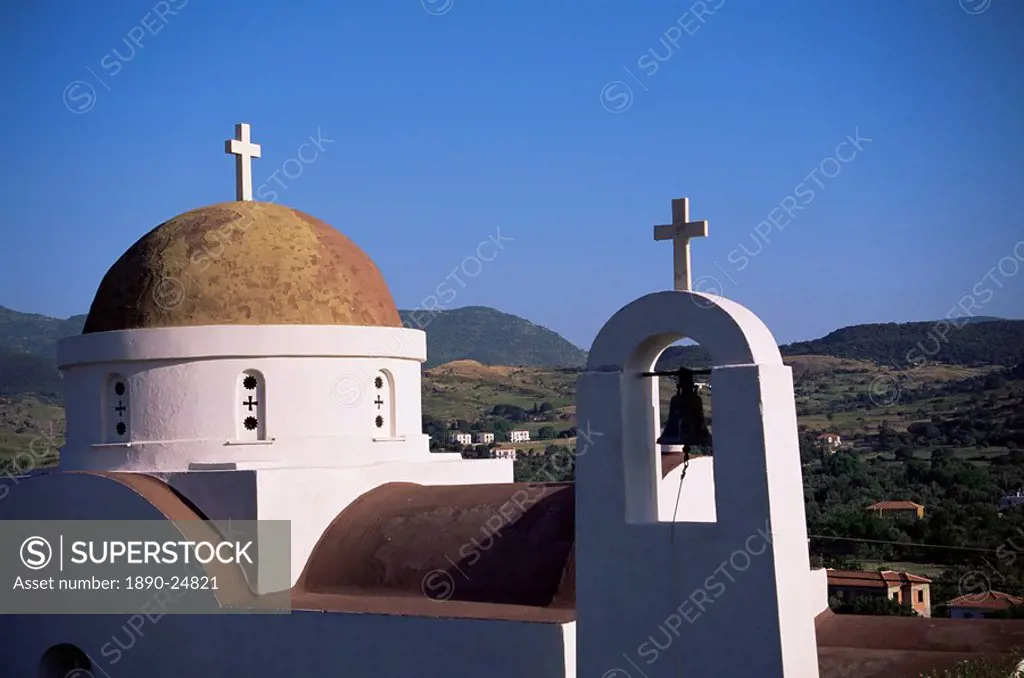 Church, Lesbos, Greece, Europe