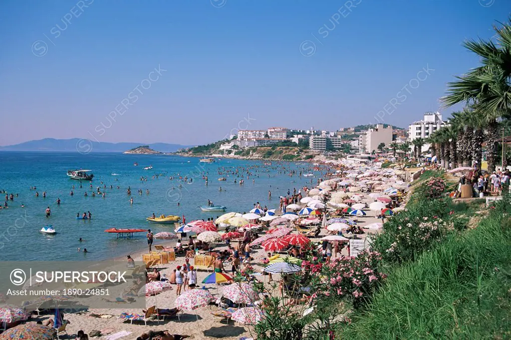 Ladies beach, Kusadasi, Anatolia, Turkey, Asia Minor, Eurasia