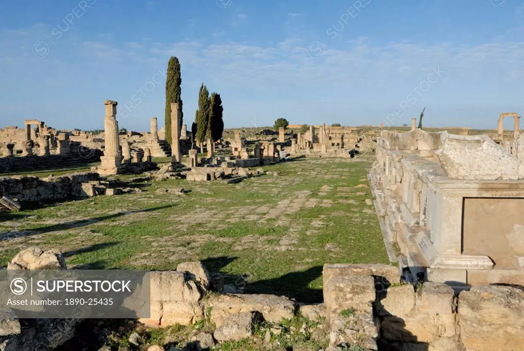 Agora, Cyrene, UNESCO World Heritage Site, Libya, North Africa, Africa