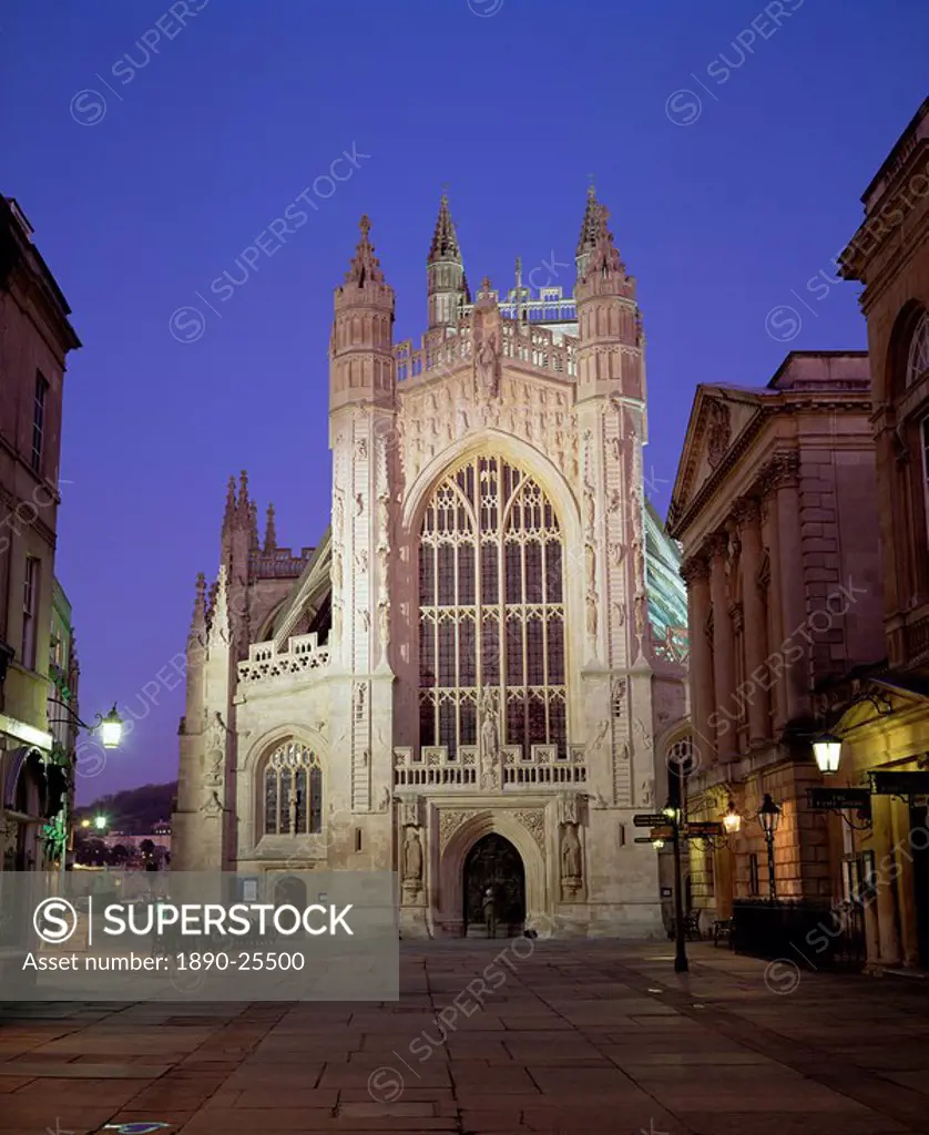 The Abbey, Bath, UNESCO World Heritage Site, Avon, England, United Kingdom, Europe