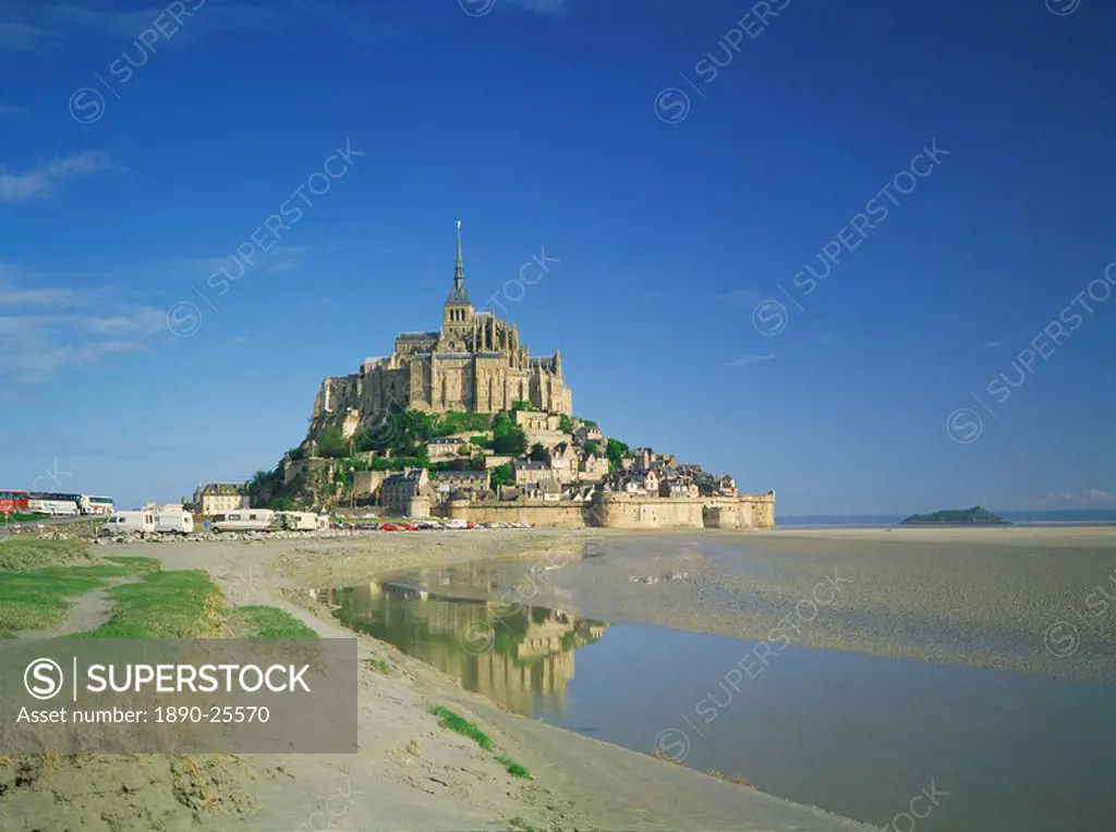 Mont St. Michel, UNESCO World Heritage Site, La Manche region, Basse_Normandie, France, Europe