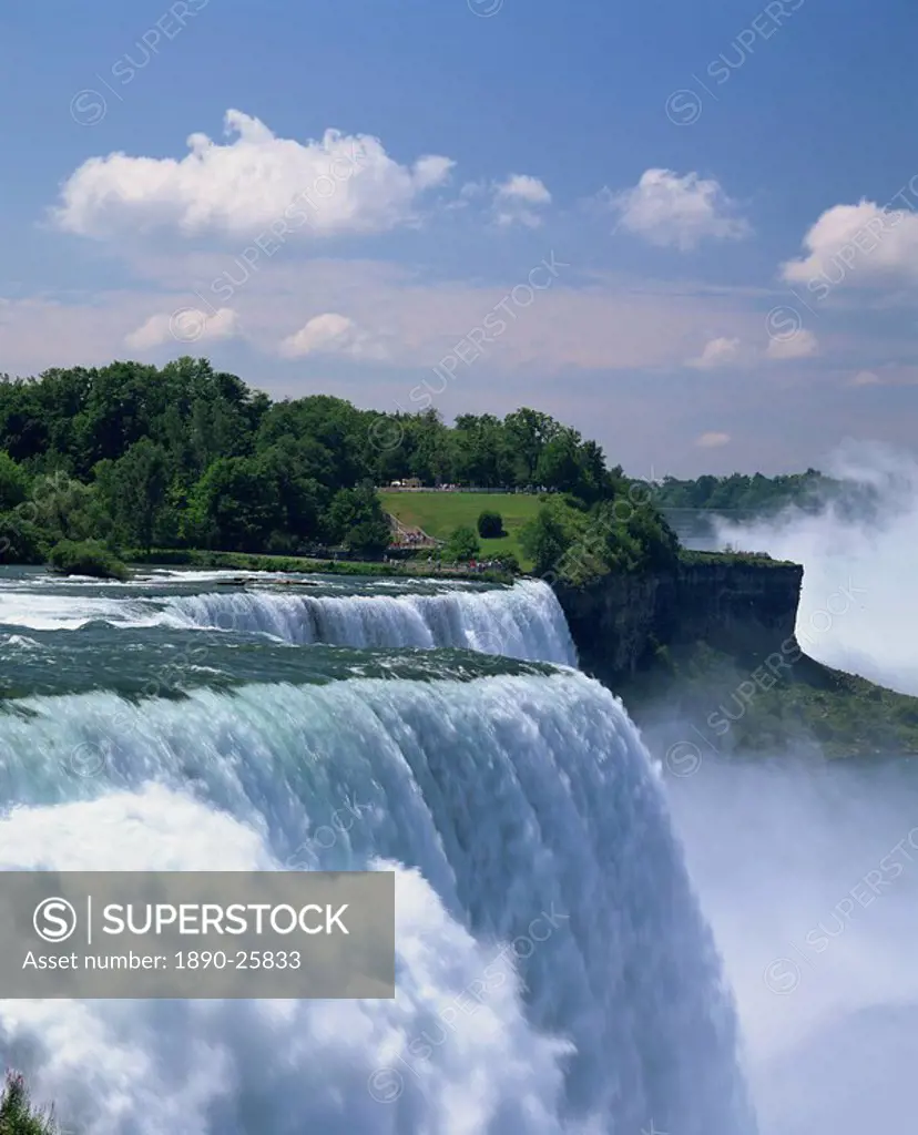 The American Falls at the Niagara Falls, New York State, United States of America, North America