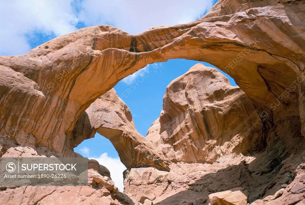 Double Arch, Arches National Monument, Utah, United States of America, North America