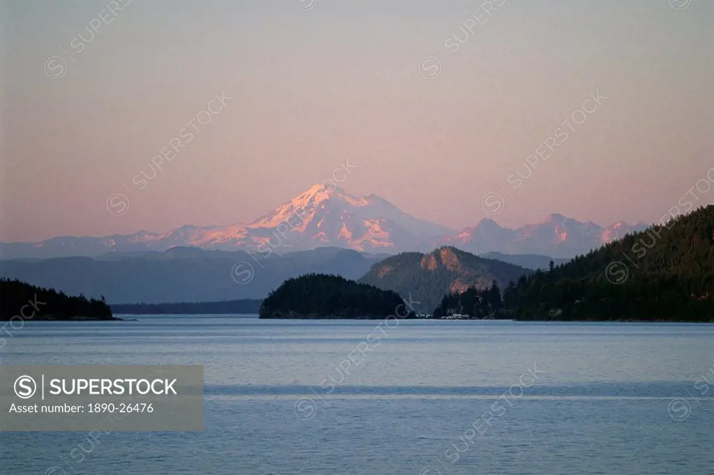 Mount Baker from San Juan Islands, Washington State, United States of America U.S.A., North America