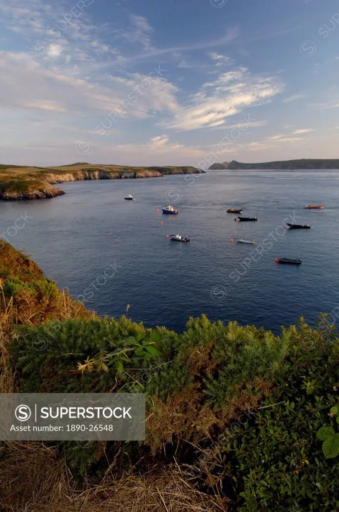 Ramsey Sound from St. Justinian´s, Pembrokeshire Coast National Park, Wales, United Kingdom, Europe