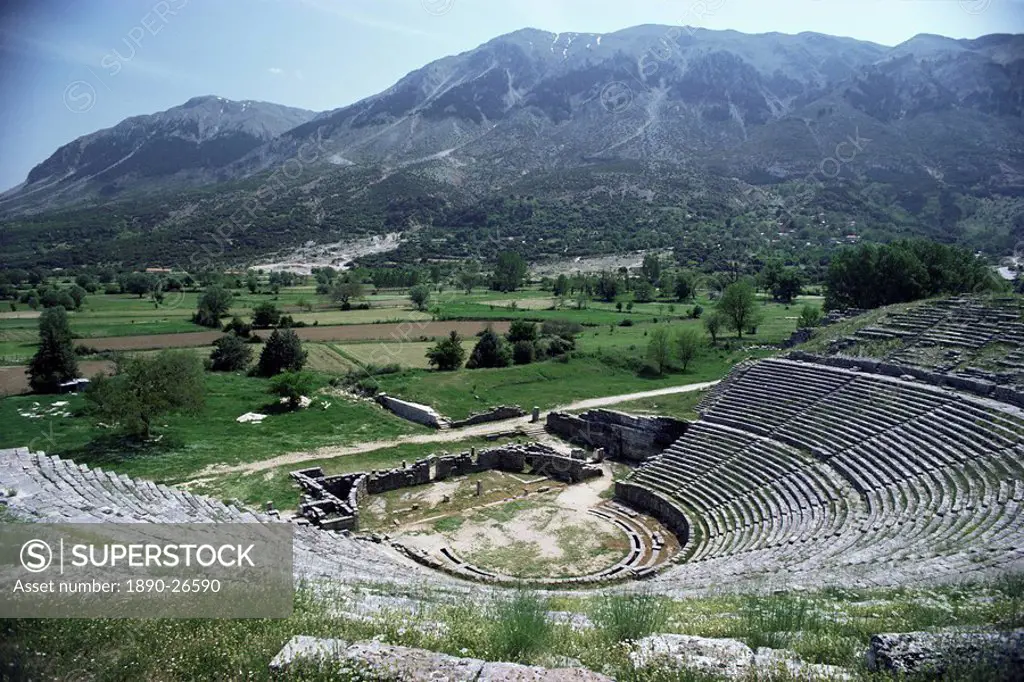 Dodoni theatre, Dodona, central Ipiros Epirus, Greece, Europe