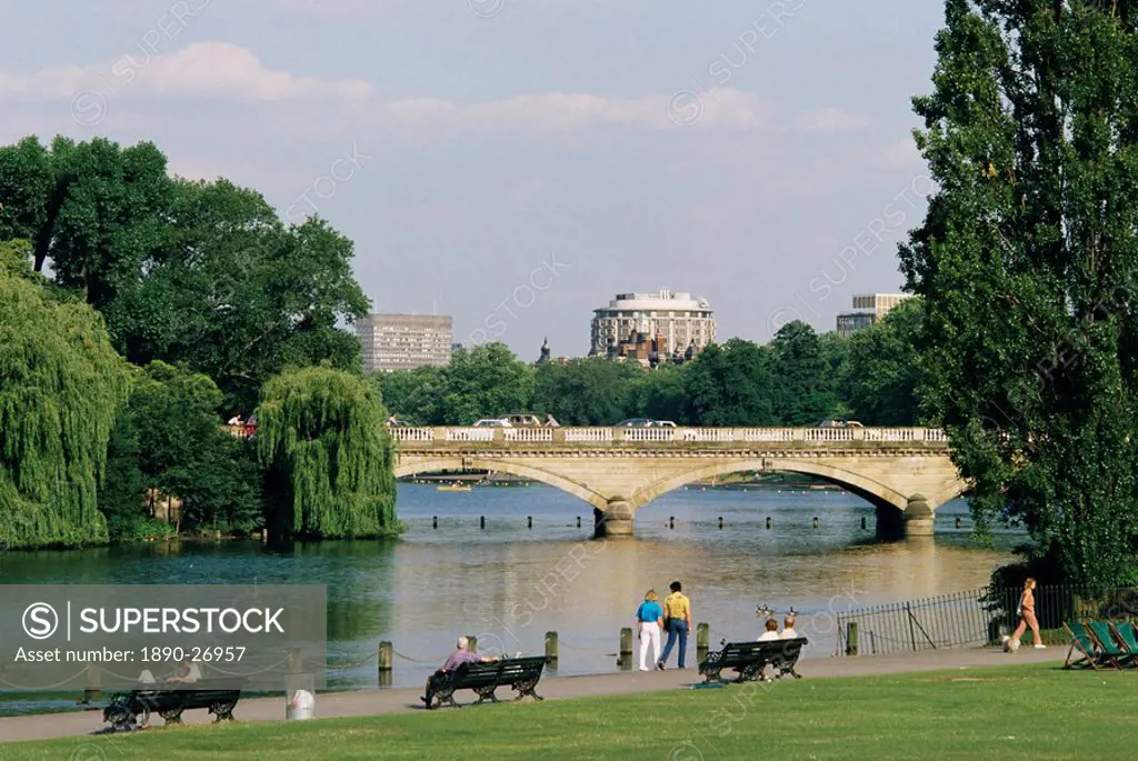 Hyde Park and the Serpentine, London, England, United Kingdom, Europe