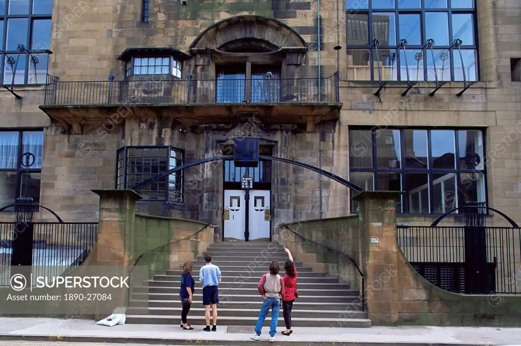 Glasgow School of Art, designed by Charles Rennie Mackintosh, Glasgow, Scotland, United Kingdom, Europe