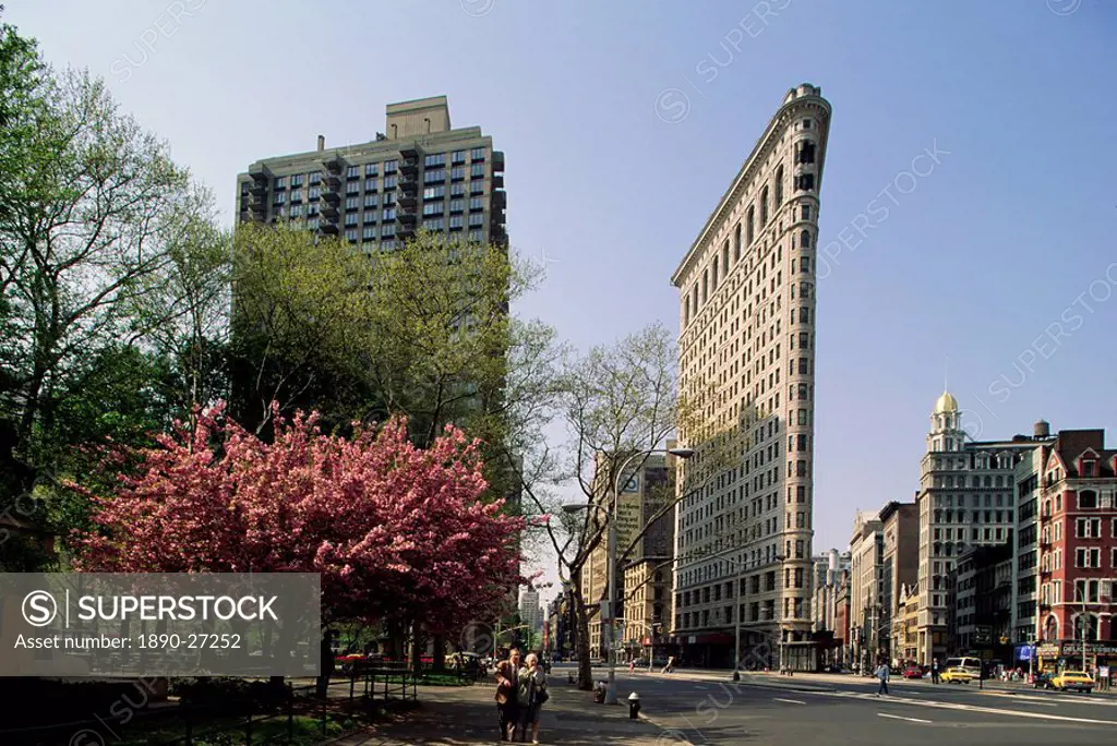 The Flatiron Building, W. 23rd and Broadway, New York, New York State, United States of America, North America