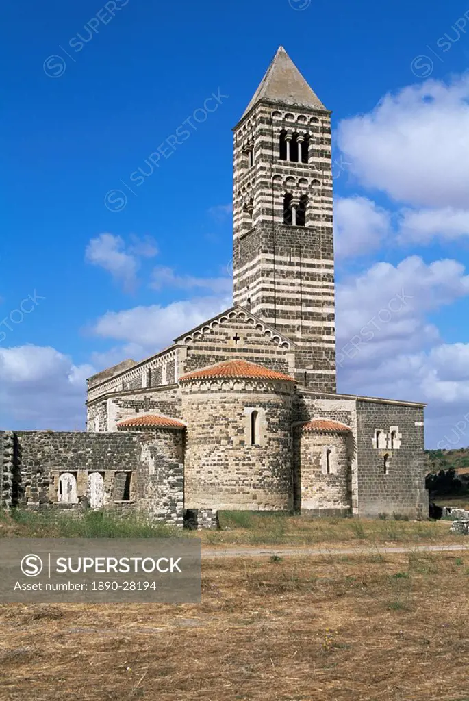 Santissima Trinita di Saccargia, Logudoro region, Sardinia, Italy, Europe