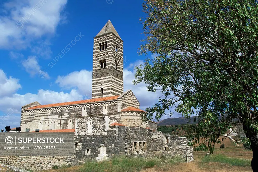 Santissima Trinita di Saccargia, Logudoro region, Sardinia, Italy, Europe