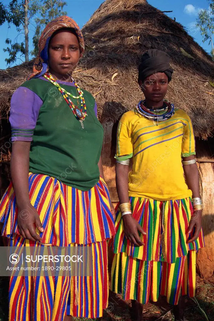 Women in traditional dress, Ethiopia, Africa