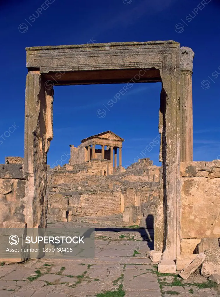 The Tell, Dougga Thugga, UNESCO World Heritage Site, Tunisia, North Africa, Africa