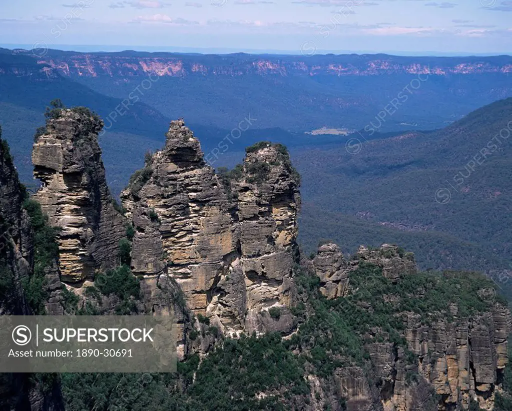 Three Sisters, Blue Mountains, UNESCO World Heritage Site, New South Wales, Australia, Pacific