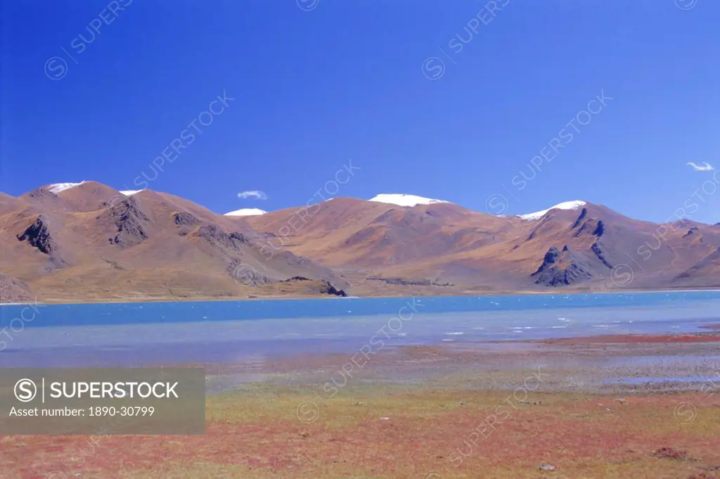 Yamdrok lake, central area, Tibet, China, Asia