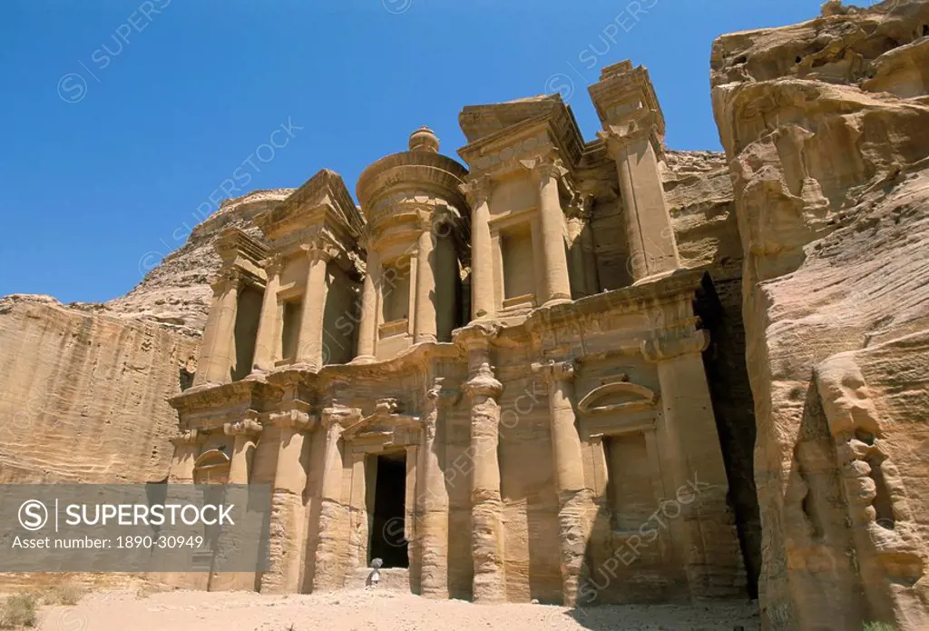 El Deir Ed Deir, the Monastery, Petra, UNESCO World Heritage Site, Jordan, Middle East