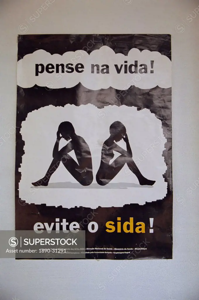 Aids poster, Mozambique, Africa