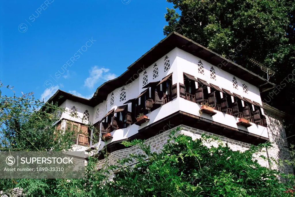 The famous mansions unique to the high Areas in the Pelion, Greece, Europe