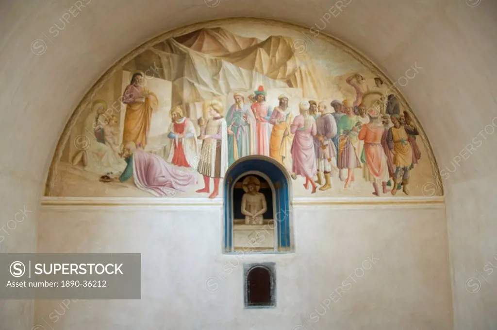 Frescoes by Fra Angelico, San Marco, Florence Firenze, Tuscany, Italy, Europe