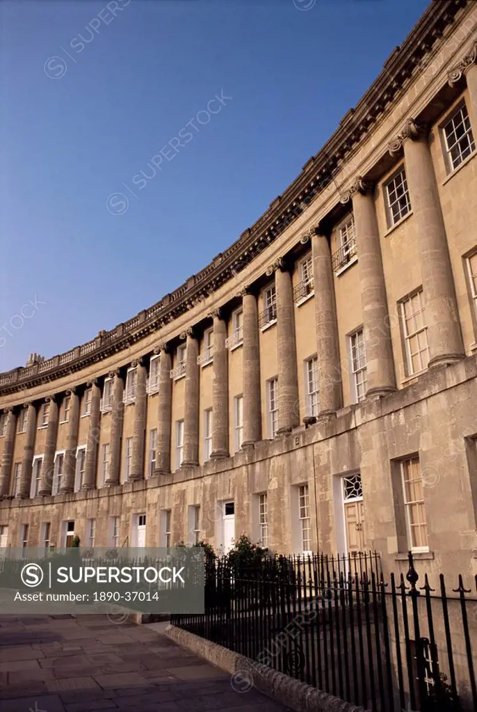 Royal Crescent, Bath, UNESCO World Heritage Site, Avon, England, United Kingdom, Europe