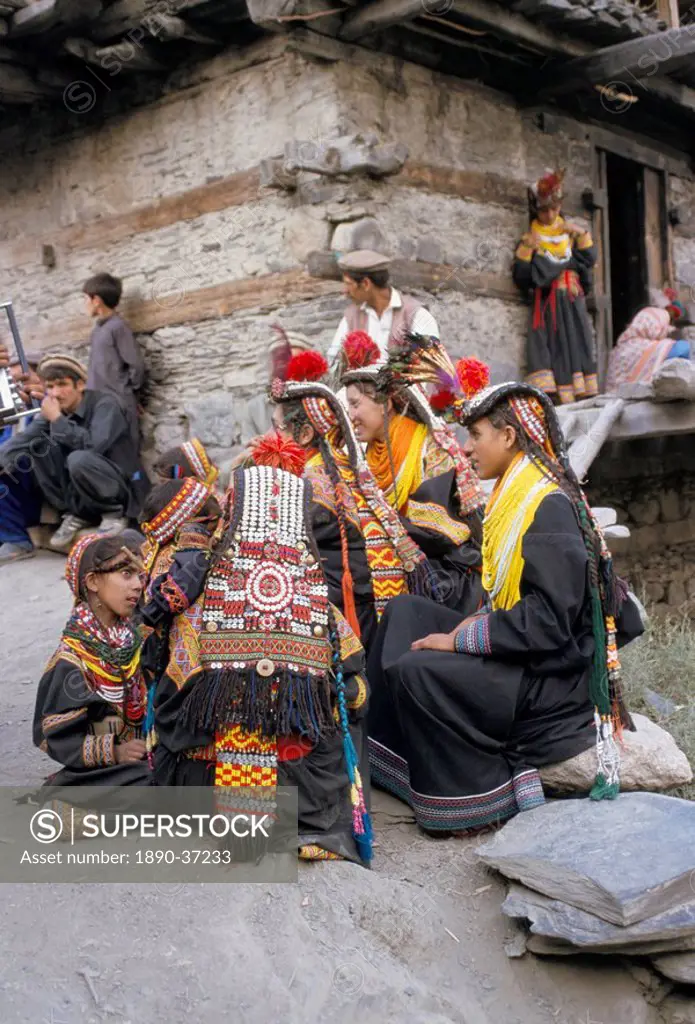 Kalash women, Upper North Territory, Pakistan, Asia