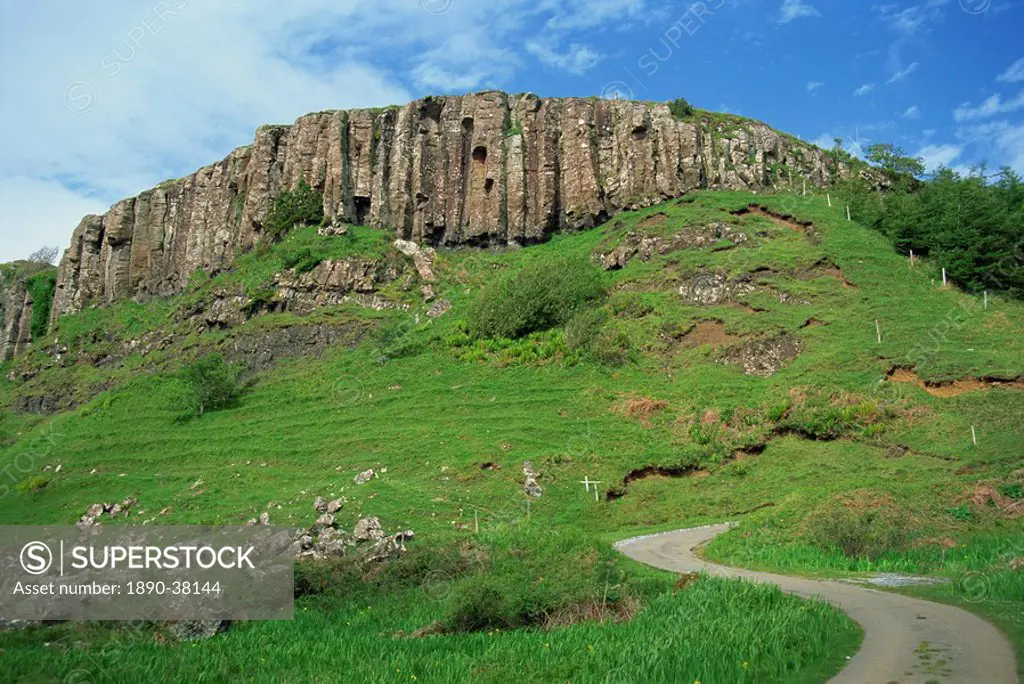 Cliffs, Kildonnan, Isle of Eigg, Inner Hebrides, Scotland, United Kingdom, Europe
