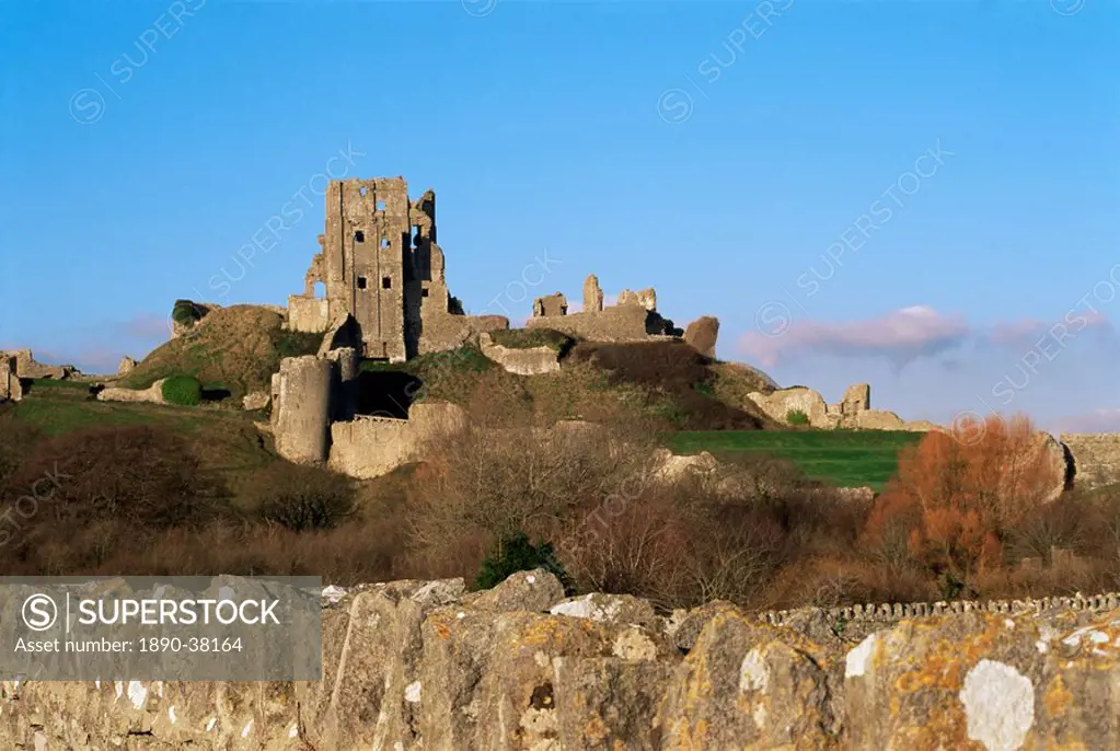 Corfe Castle, Corfe, Dorset, England, United Kingdom, Europe