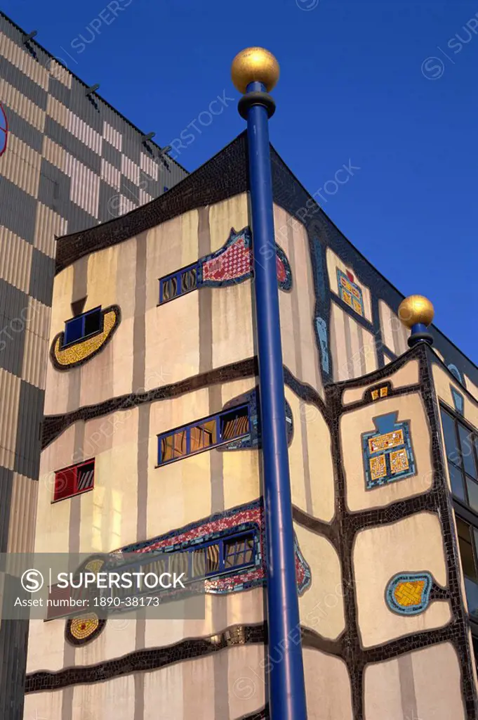 Hundertwasser´s Incinerator, Vienna, Austria, Europe