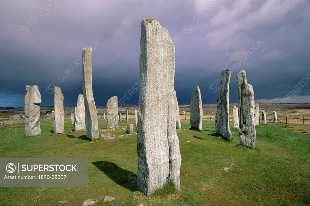 Callanish Standing Stones, Isle of Lewis, Outer Hebrides, Western Isles, Scotland, United Kingdom, Europe