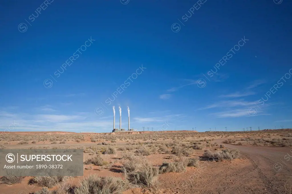 Navajo Generating Station, near Lake Powell and Antelope Canyon, Arizona, United States of America, North America