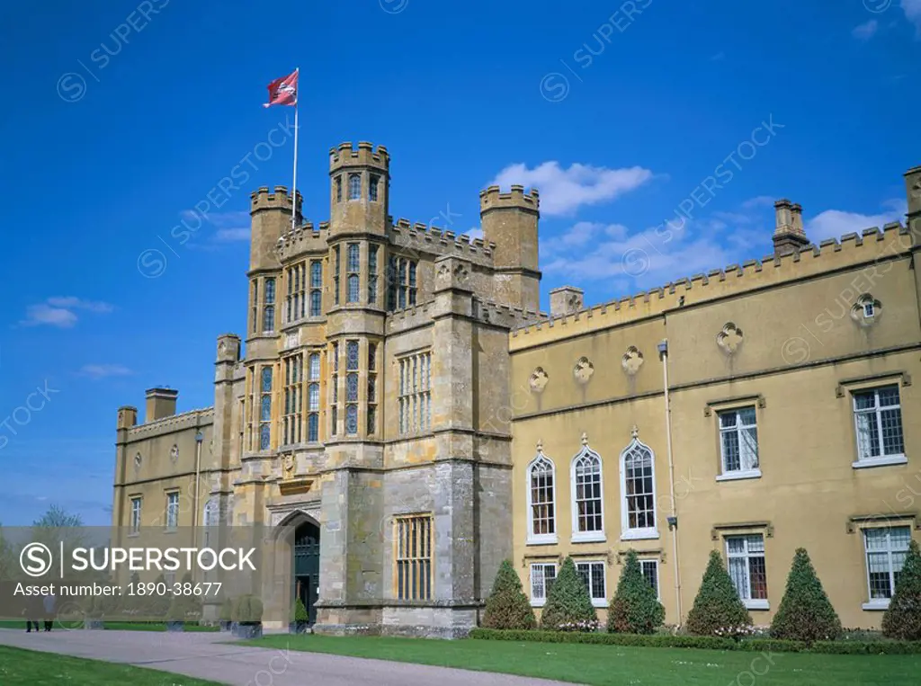 West front of Coughton Court, owned by National Trust, Coughton, Warwickshire, England, United Kingdom, Europe