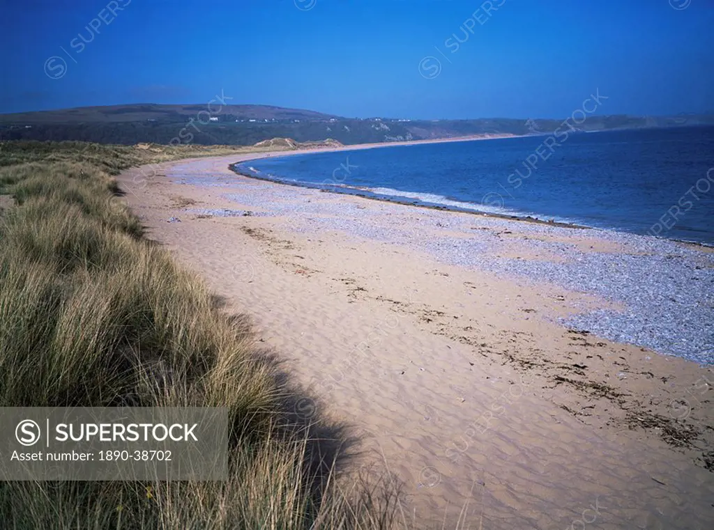 The beach, Oxwich Bay, Gower, Swansea, Wales, United Kingdom, Europe